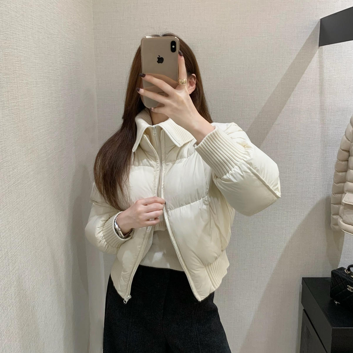 EASE-设计防风更保暖高充绒量保暖羽绒服外套(百搭时髦精)E25Y016