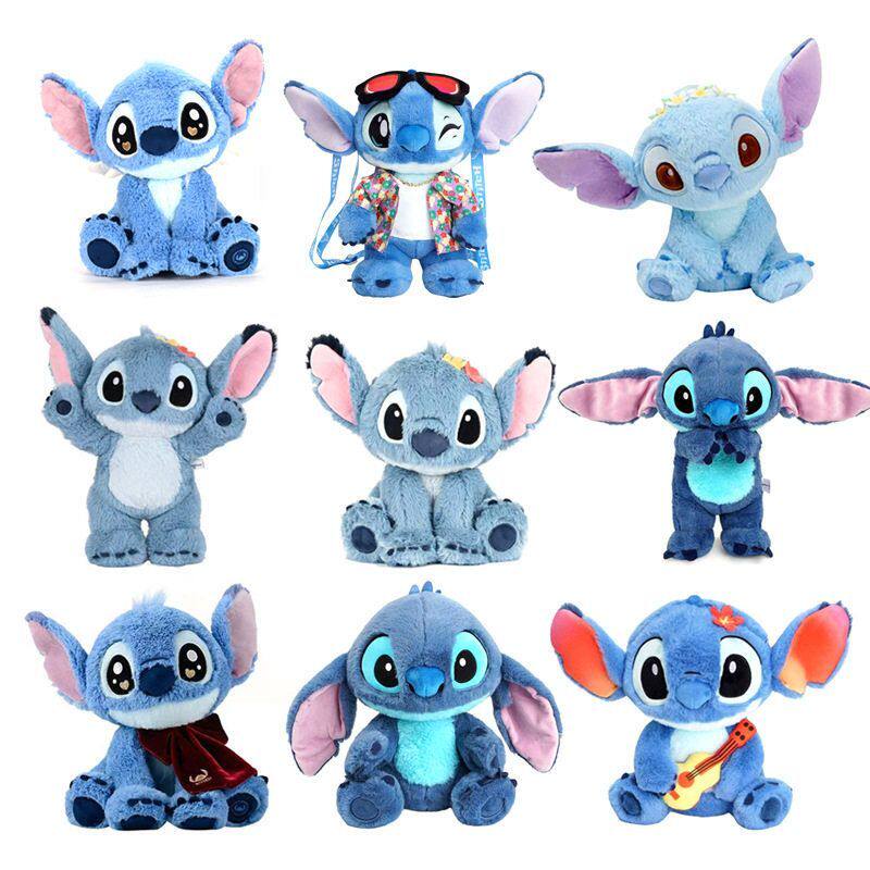 迪士尼正版史迪奇毛绒公仔斜挎包毛绒公仔史迪仔双肩包背包玩偶