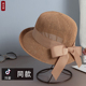 抖音同款 草帽女夏凉帽子小头围太阳帽防晒遮阳帽可折叠春秋渔夫帽