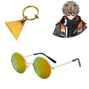 Alban Knox耳环cos耳夹耳饰品 COSPLAY眼镜彩虹社虚拟vtuber