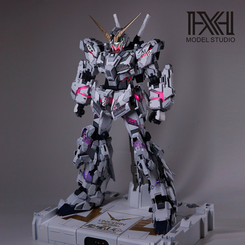 星海板喷 万代 PG独角兽高达1号机狂魔GK 神兽独角兽  拼装模型