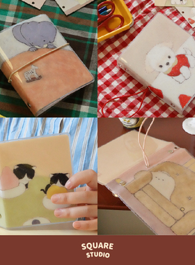 【平方Studio】皮革联名m5活页本 原创艺术家手绘内页分隔页手帐