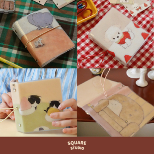 【平方Studio】皮革联名m5活页本 原创艺术家手绘内页分隔页手帐