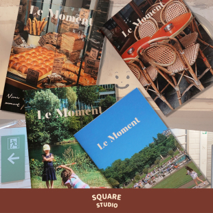 【平方Studio】巴黎系列手帐本 原创摄影笔记本内芯A6B6方格空白