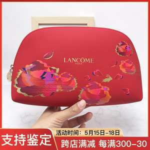兰蔻化妆包专柜赠品大容量便携红色免年新款手拿包高级感时尚精致