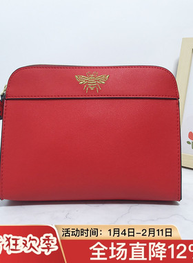 雅诗兰黛化妆包专柜赠品大容量便携红色手拿包高级感防水洗漱包潮