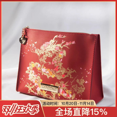 主打一个喜庆开心！兰蔻节日大容量新年化妆包手拿包洗漱包金龙年