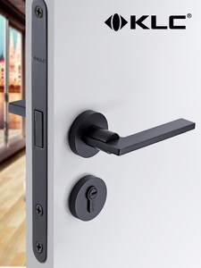 KLC静音门锁室内卧室房门锁简约风格实木门锁具家用通用型把手锁