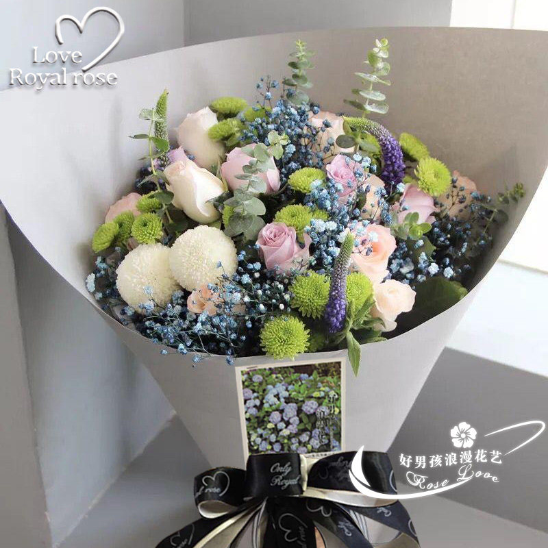 杭州鲜花速递玫瑰花花束生日送花