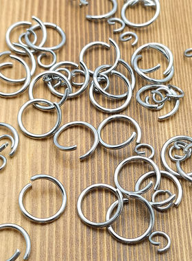 304不锈钢新款开口圈连接圈手工制作连接环DIY饰品配件项链手链扣