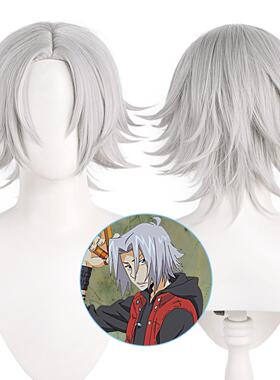 馒头家cos假发家庭教师杀手reborn狱寺隼人银白色打毛头皮款