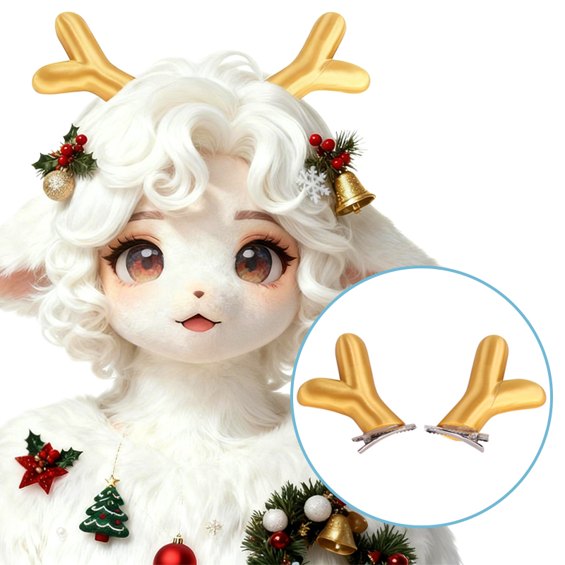 羊角兽角3D打印角恶魔角圣诞鹿角