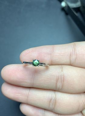 矿区直销一物一图迷你蓝宝石戒指