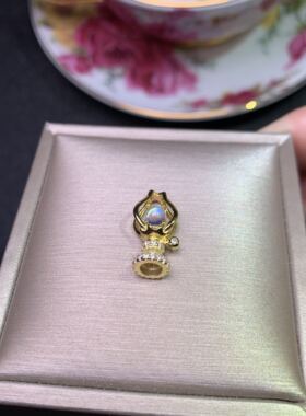 吊坠镀黄金小巧精致阿拉丁神灯