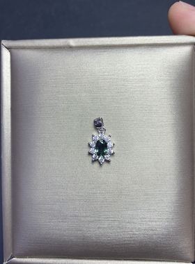 一物一图吊坠蓝宝戴妃绿色4*6mm