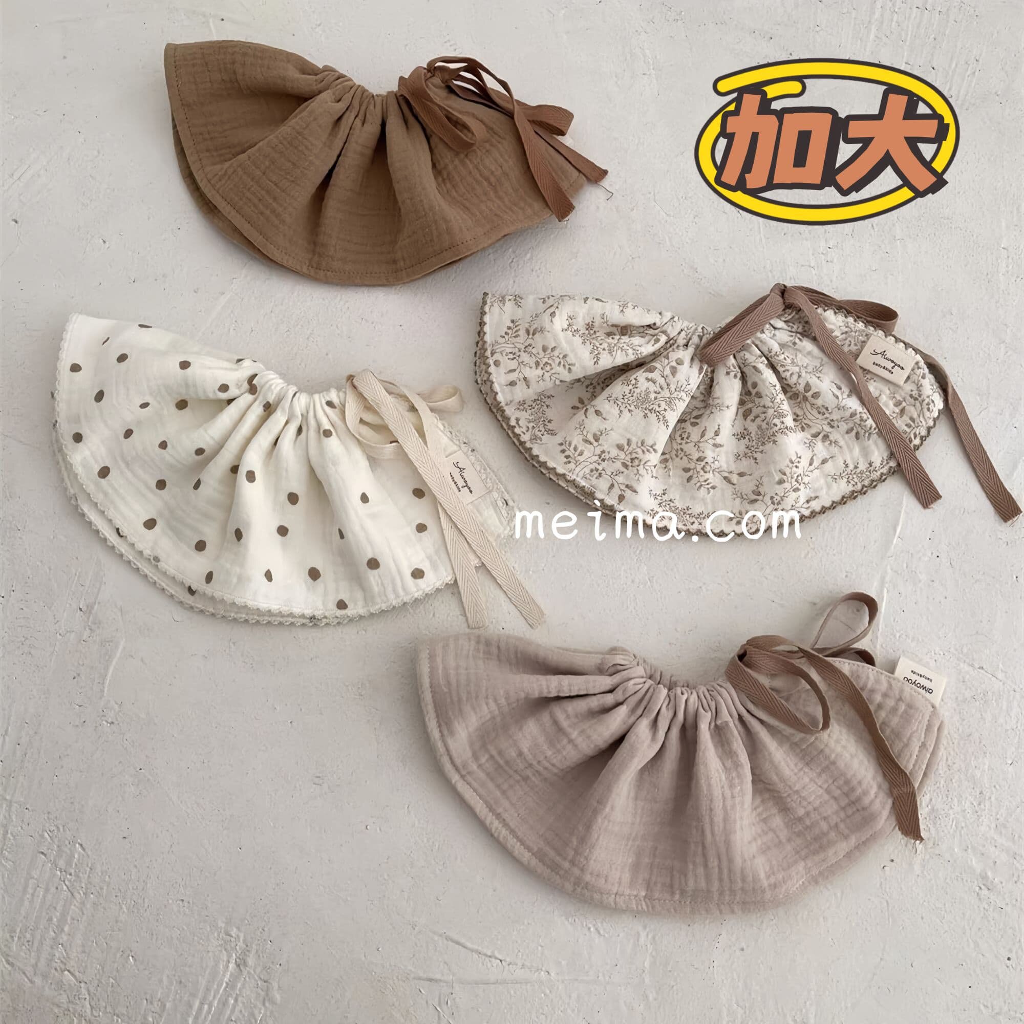 韩版纯棉纱布婴儿口水巾