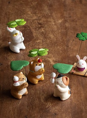 汽车载摆件办公桌家居可爱猫咪