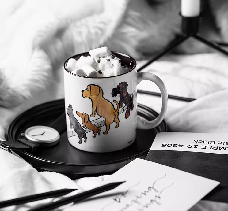 进口狗狗马克杯点心盘onuk同款