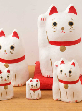 日本手工和纸套娃招财猫生日礼物