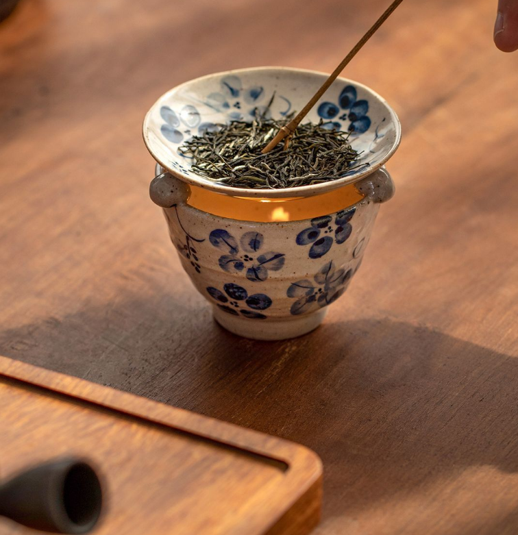 香炉烤茶精油香薰炉濑户烧陶器