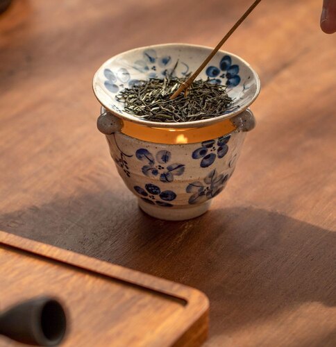 香炉烤茶精油香薰炉濑户烧陶器