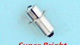 LED灯泡卡口led p13.5s 2.4V3V LED手电筒光源1W超亮黄色白色