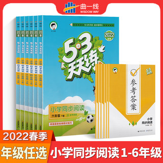 2022春曲一线小学同步阅读一年级二年级三四五六年级下册小儿郎系列53天天练人教版统编版教材同步语文复习练习课外阅读训练天天练