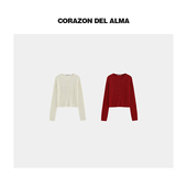 亲肤羊毛叠穿百搭显瘦毛织开衫 时髦复古艺术绞花 G3864 虞美