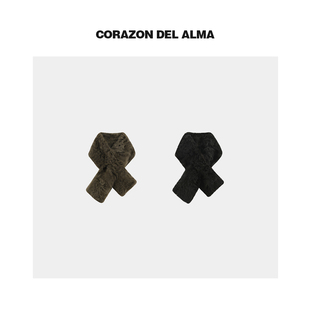 【印藏】甄选原生态皮胚小湖羊皮毛一体百搭时髦保暖围巾-8025