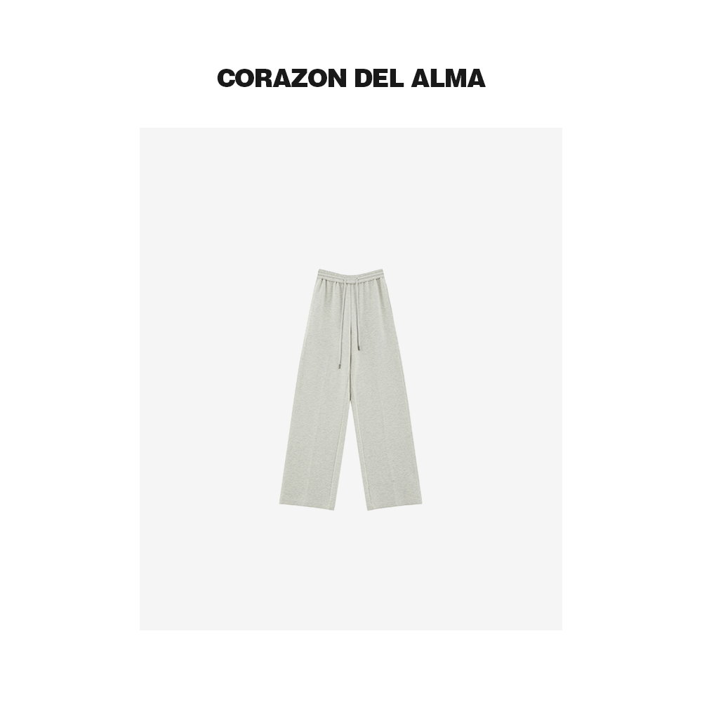 松弛感免打理可机洗拖地裤