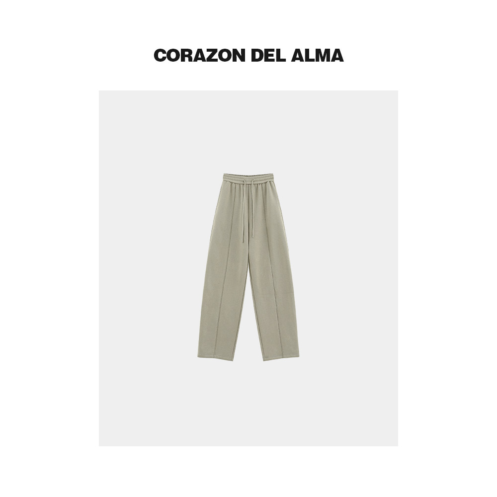 【芦苇】水洗加绒加厚立体解构分割显瘦慵懒直筒抽绳拖地卫裤-Z28,女装/女士精品,休闲裤,淘宝优惠券,粉丝福利购,淘宝优惠卷