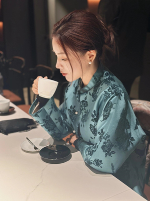 新中式国风盘扣提花外套