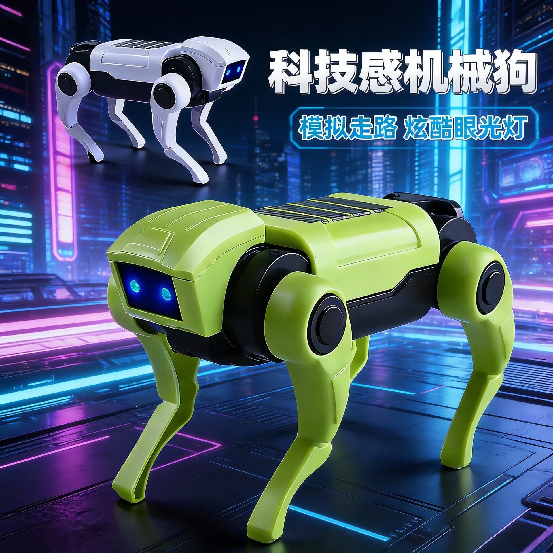 新款机械狗科教实验电动仿生机器电动/遥控动物/人物