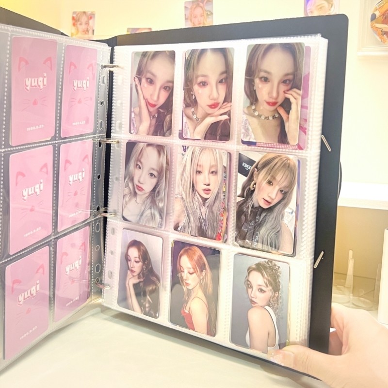 卡册收纳册大容量九宫格明星专辑小卡3寸四宫格A4拍立得收集相册
