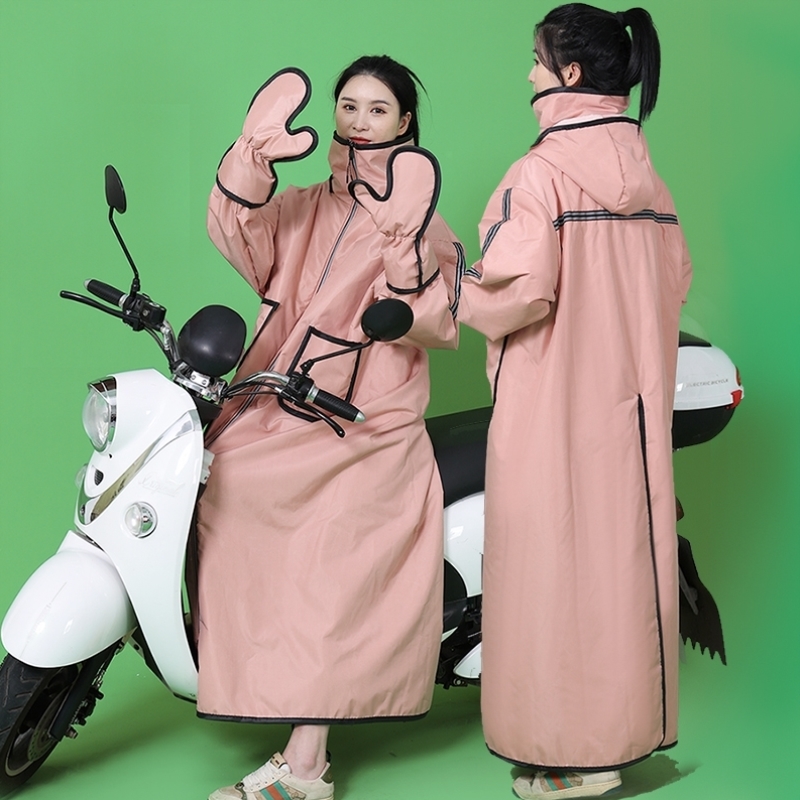 电动车挡风被冬季电瓶车骑车挡风衣加绒加厚保暖神器防水防风防寒