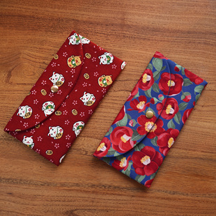 2026印花布艺红包袋利是封压岁钱收纳包结婚中式提花红包婚庆新年