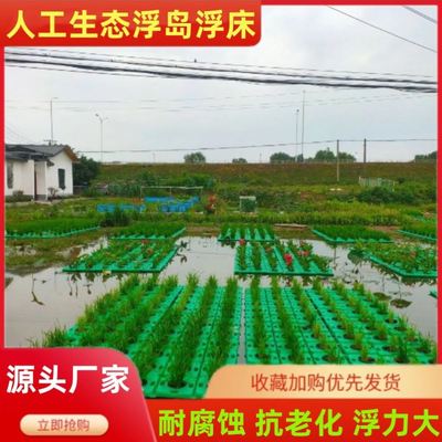 河道造景水面景区绿化湖泊人工种植生态浮岛浮床浮板园林公园花卉