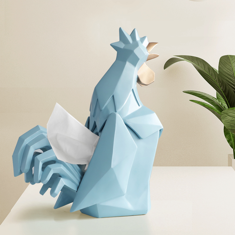 可爱公鸡客厅餐厅茶几抽纸盒