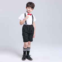 Trẻ em mùa hè của bib trang phục phù hợp với hiệu suất điệp khúc máy chủ quần áo nam hoa cô gái ăn mặc quần áo khiêu vũ sinh viên quần áo trẻ con