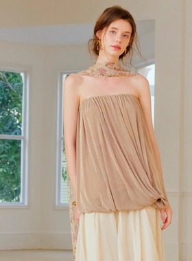 Te by frigidOrg 25春夏 人丝针织花苞抹胸半裙 多穿款式