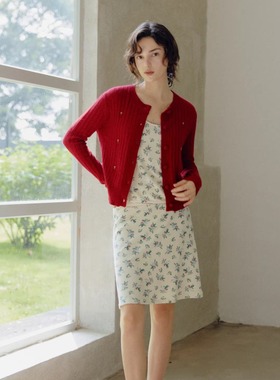 Te by frigid.Org 26早春系列 法式碎花毛巾绒感针织吊带甜美套装