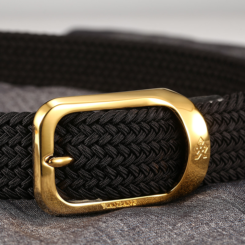 夏天 松紧自由 铜扣 弹力腰带