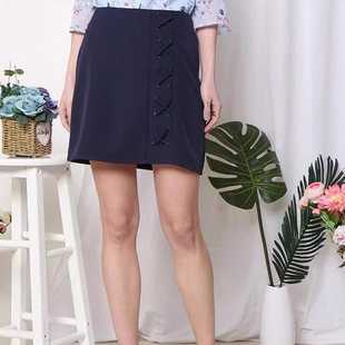 依恋下E系列RCWH86401B半身裙女夏季高级感气质高腰A字显瘦短裙子