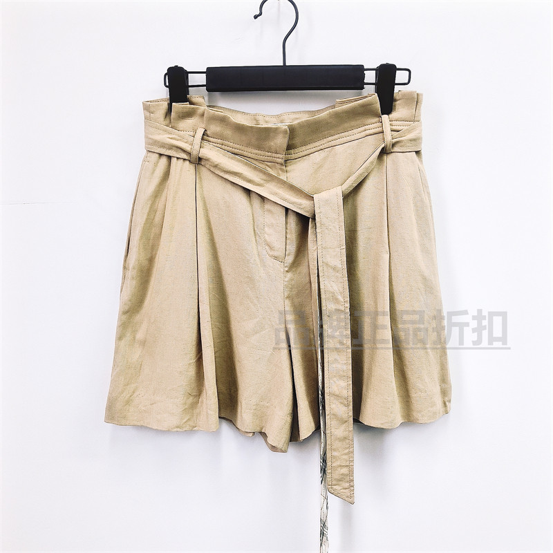 E家正品折扣 夏季新款休闲宽松亚麻短裤EETC924H3C,女装/女士精品,休闲裤,淘宝优惠券,粉丝福利购,淘宝优惠卷