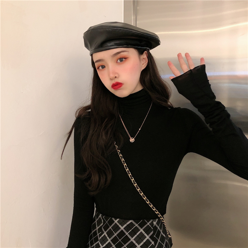 Real price pile collar high collar bottoming shirt