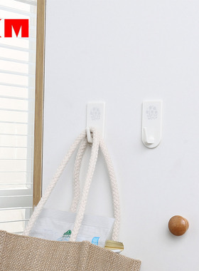 NSH 家用强力粘胶挂钩免打孔厨房浴室粘钩精美烫金印花塑料粘钩