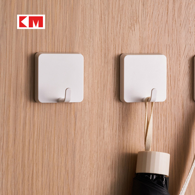 KM5241家用方形挂钩免打孔浴室防水钩子壁挂免钉粘钩强力无痕粘钩