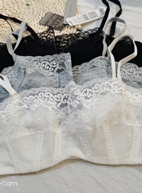 2022梧桐本色超薄蕾丝抹胸文胸新款内衣WN22127正品