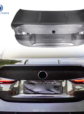 适用于新款宝马M3 M4 G80 G82碳纤CSL款后尾箱盖干碳ADRO包围中网