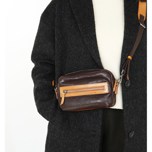 布谷森林文艺男女包狂飙张颂文同款斜挎包真皮胸包单肩斜挎包B302